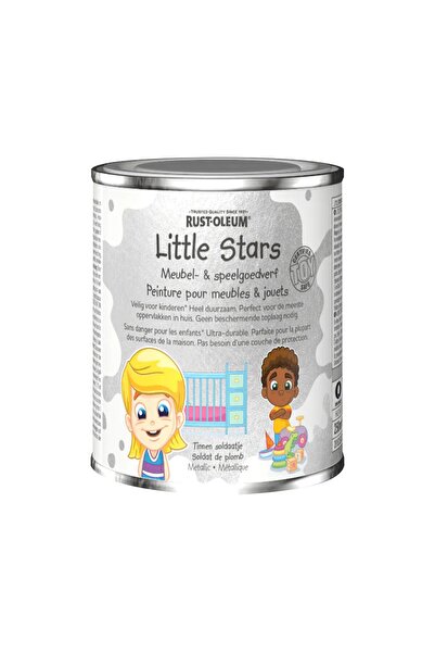 OEM Vopsea metalizata mobilier si jucarii, Rust-Oleum, Little Stars, Tim Soldier, Argintiu, 750 ml