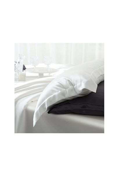 WaltStore Luxury Satin Bed Linen, Melegim® | Porcelain, King Size, 4 Pieces