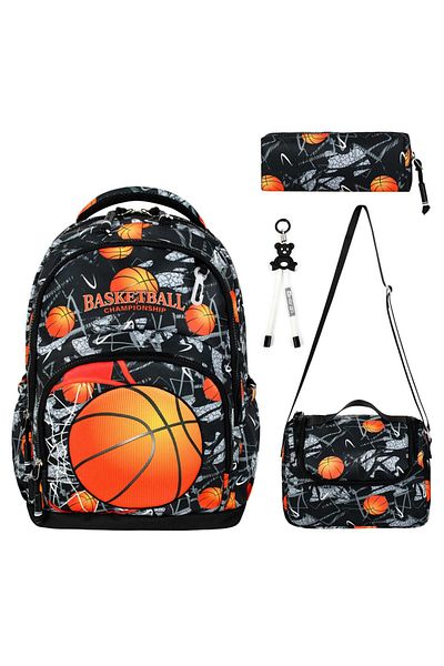 YİGİT BUTİK Character Patterned Triple Boy's Primary School School Bag Set