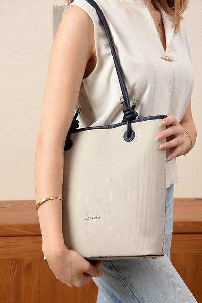 çkn sedat çakan çanta & fular & aksesuar City Women's Textured Fabric Shoulder Bag