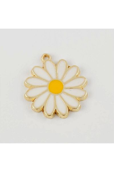 RBY Daisy Enameled Lacquer Coated Pendant