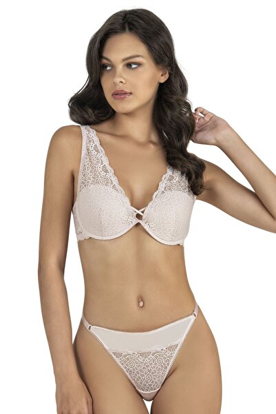 Anastasia Underwear Σετ μαλακό σουτιέν και εσώρουχο με δαντέλα στους ώμους κα...