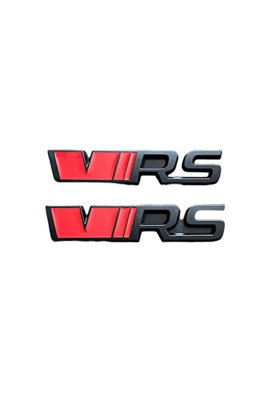 MAF Set Doua Embleme grila plus portbagaj 3D pentru Skoda VRS NegruRosu