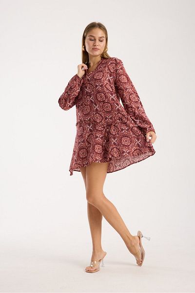 Reji Short Ruffle Mini Dress