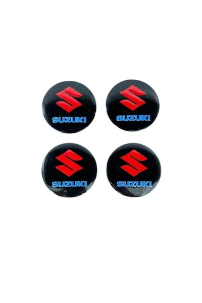 MAF Set 4 embleme, stickere, insigne Suzuki, negru, roșu, adeziv din aluminiu...