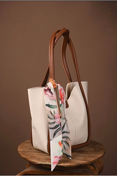 VENEDİK STORE VENEDİK Fular Detaylı Yavrulu Yumuşak Deri Çanta