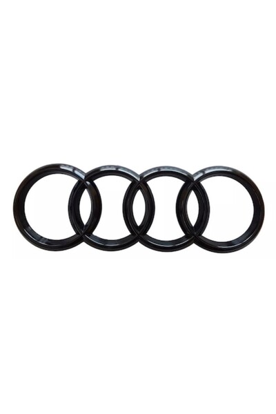 Audi Emblemă spate Audi, neagră, 20,3 x 7,0 cm, montată pe bandă adezivă