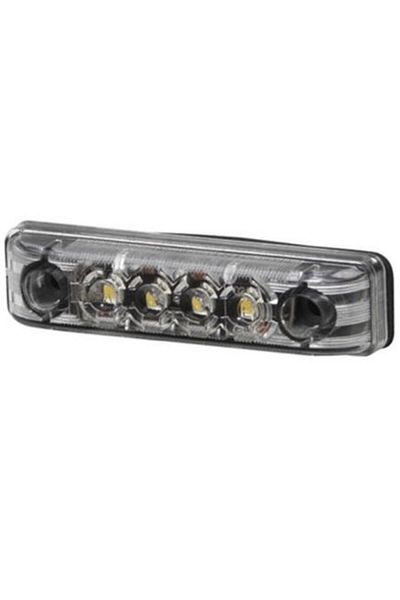 Hella Front LED position light, model 2PG 357 010-021, dimensions 65 x 16 mm, includes cat