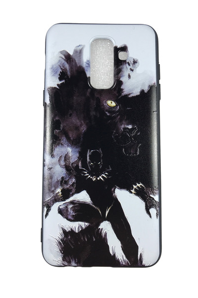 OEM Θήκη συμβατή με Samsung Galaxy A6+ 2018, Θήκη από ανάγλυφο σιλικόνη, Blac...