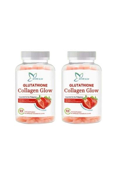 NATUREGLOW NATURE GLOW 2 bottle glutathione collagen glow strawberry