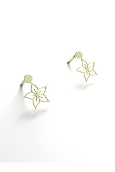 JEWELAi 14 ayar altın Çiçek küpe 0.6 gr, GC14860 Kodlu