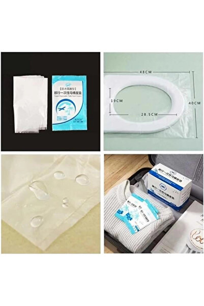 AyrStore 200 Adet Tek Kullanımlık Klozet Örtüsü Klozet Poşeti Klozet Kapak Örtüsü Dispenseri