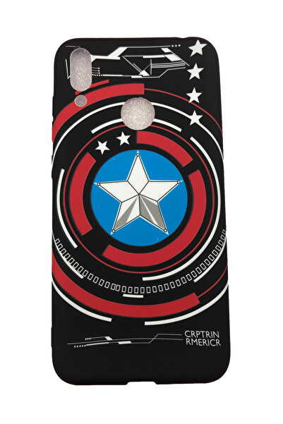 OEM Carcasă compatibilă cu Huawei Y7 Prime 2019, Fosforescentă, America, Shield