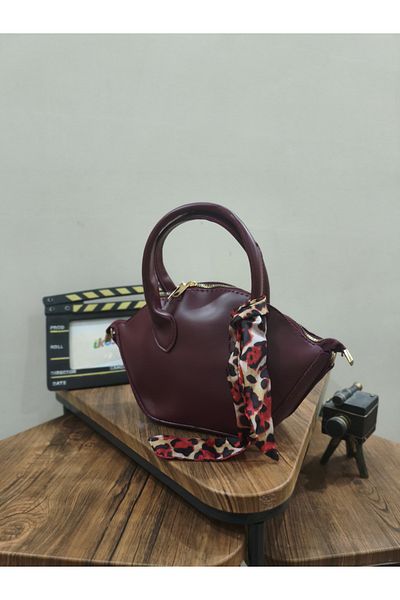 ikosga Claret Red Scarf Sleeve and Shoulder Bag Width 17 Size 28