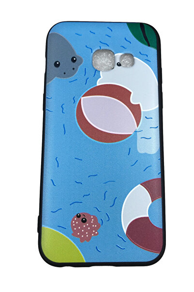 OEM Carcasă compatibilă cu Samsung Galaxy A3 2017, silicon cu relief, Ocean