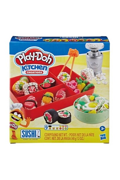 Hasbro Σετ Σούσι Play-Doh – Γαστρονομικό Παιχνίδι Δημιουργικότητας, Πλαστελίν...