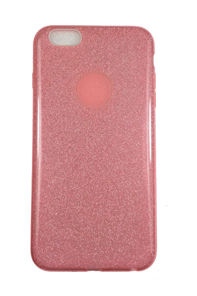 OEM Carcasă compatibilă cu iPhone 6 Plus, silicon cu sclipici, roz