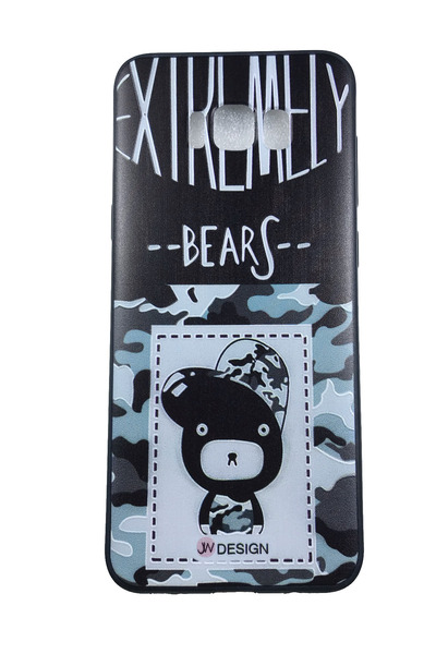 OEM Carcasă Samsung S8 Plus, Husă din silicon cu relief, Design Ursuleți