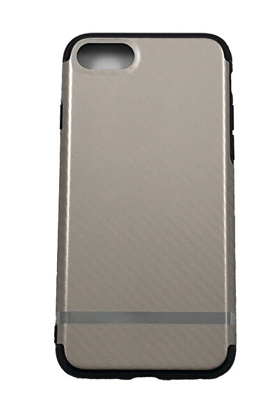 OEM Carcase compatibile cu iPhone 7, Carcasă din policarbonat, Selectare imprimeu carbon, Roz-Auriu