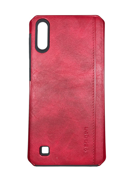 OEM Husă compatibilă cu Samsung A10, imitație de piele și policarbonat, Spige...