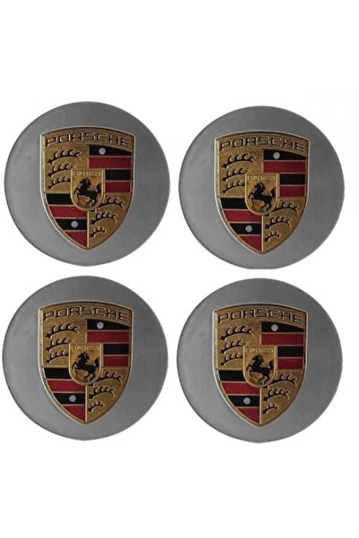 Porsche Set 4 jante capace 76mm, auriu argintiu roșu negru, pentru jante din ...