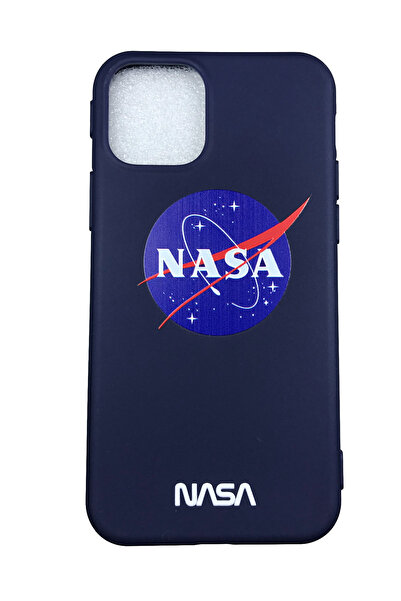 OEM Carcasă compatibilă cu iPhone 11 Pro Max, carcasă din silicon NASA, albastră