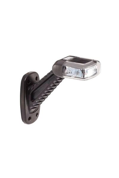 Hella Lampa de gabarit oblică 2XS 357 007-021, LED, 30V, 12/24V, unghi de 45 de grade, sticlă tran