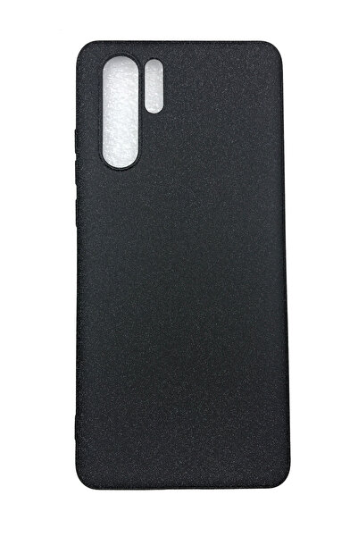 OEM Θήκη συμβατή με Huawei P30 Pro, Θήκη από σιλικόνη, Υφή άμμου, Μαύρο