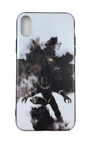 OEM Carcasă compatibilă cu iPhone X/XS, carcasă din silicon cu relief, Black ...