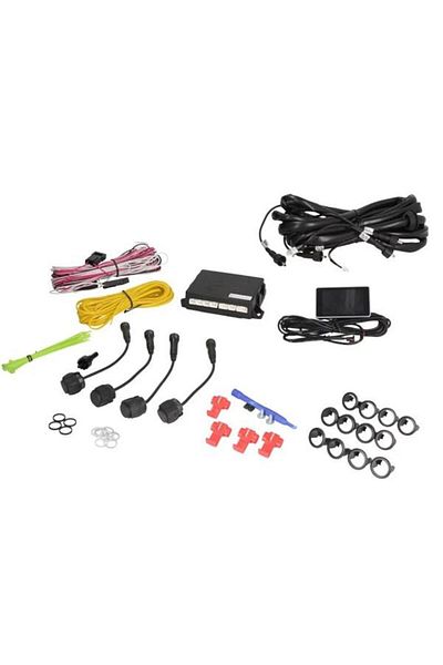VALEO Set of 4 parking sensors with audible alarm 632201, 12V, front/rear installation, LCD screen, compass