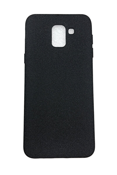 OEM Carcasă compatibilă cu Samsung J6-2018, silicon, textură nisip, negru