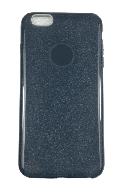 OEM Carcasă compatibilă cu iPhone 6 Plus, silicon cu sclipici, neagră