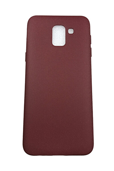 OEM Carcasă compatibilă cu Samsung J6-2018, silicon, textură nisipoasă, maro închis