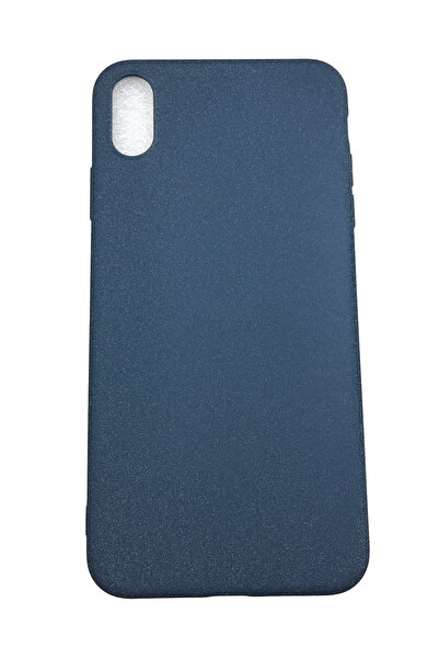 OEM Θήκη συμβατή με iPhone XS, Θήκη από σιλικόνη, υφή, Άμμος, Σκούρο μπλε