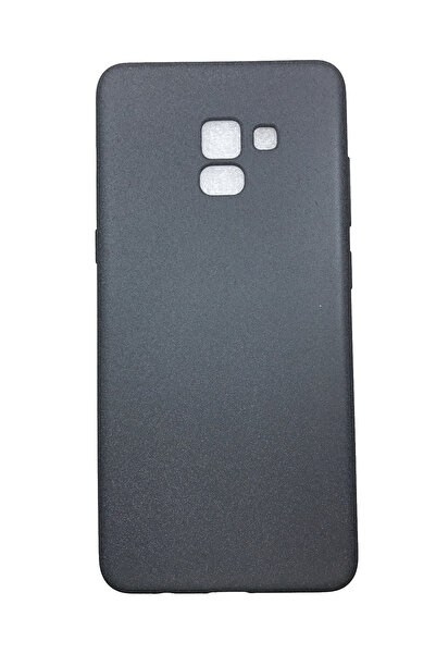 OEM Θήκη συμβατή με Samsung A8 Plus -2018, Θήκη από σιλικόνη, Υφή άμμου, Γκρι