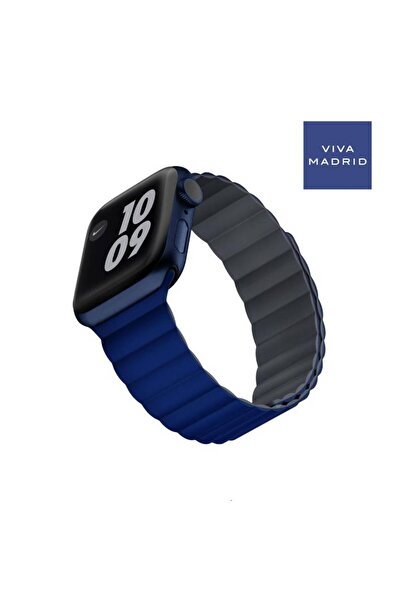 Amazingthing Leather Strap for Apple Watch 45/46/49 mm - Gray