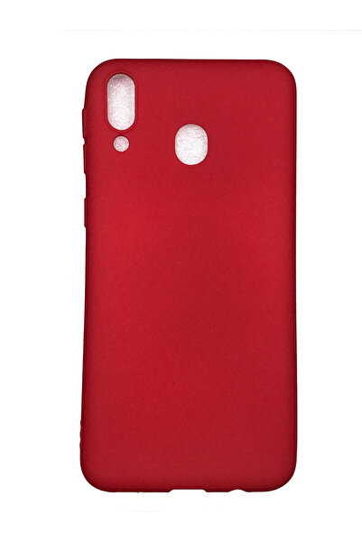 OEM Carcasă compatibilă cu Samsung M20, silicon, textură nisipoasă, roșu