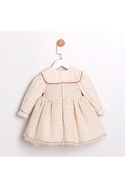 ministok Elisa Collar Embroidered Baby Girl Dress