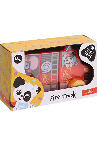 Trefl Tiny Tails Jucarie De Lemn Masinuta De Pompieri