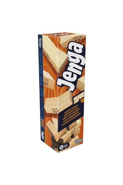 Hasbro Jenga Game – Classic Balance and Strategy Game for Family and Friends
