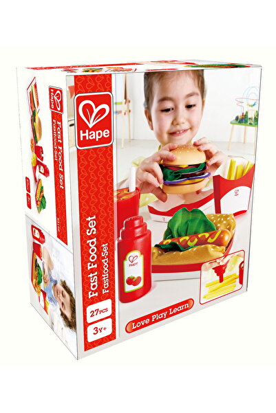 Hape Sada pro rychlé občerstvení – Kuchyňská hračka pro děti, Sada na servíro...