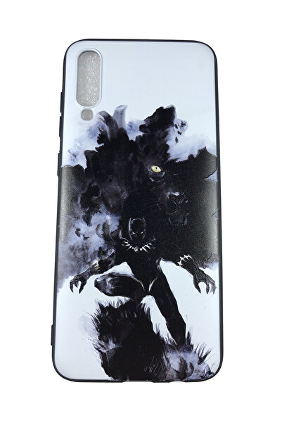 OEM Carcasă compatibilă cu Samsung Galaxy A70, silicon în relief, Black Panther