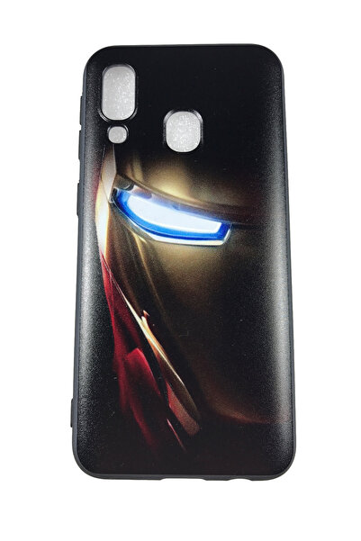 OEM Carcasă compatibilă cu Samsung Galaxy A40, silicon cu relief, Iron Man