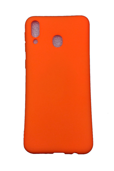 OEM Θήκη συμβατή με Samsung M20, Θήκη από σιλικόνη, Υφή άμμου, Πορτοκαλί