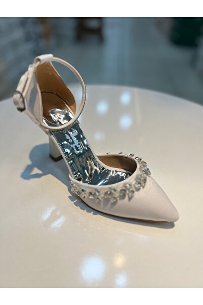 Alphus Шах Сатен Браслет з камінням Елегантні туфлі на підборах