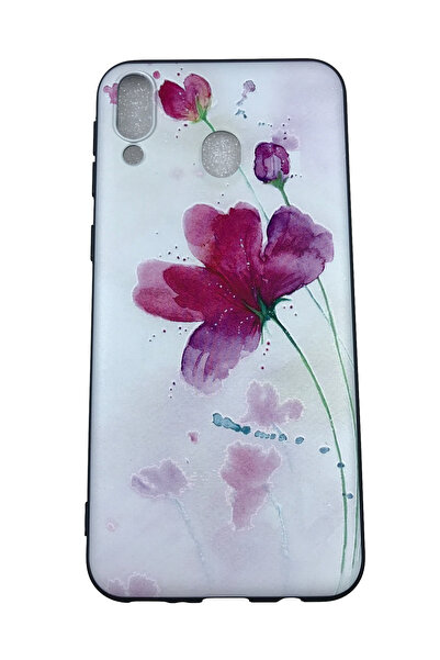 OEM Carcasă compatibilă cu Samsung Galaxy M20, silicon în relief, floare