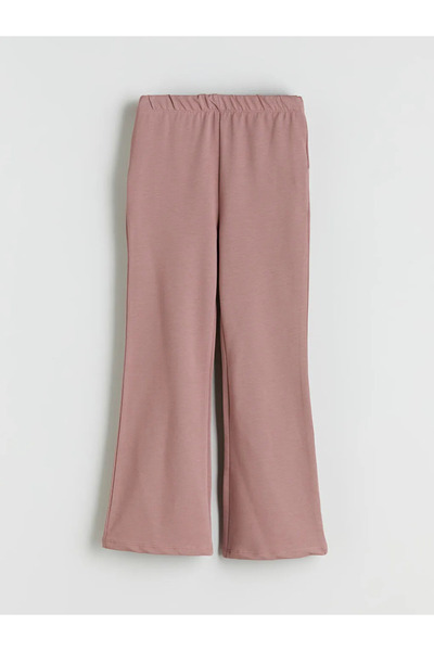 LC Waikiki Lcw Ecokahverengi Crew Neck Girls Sweatshirt and Leggings