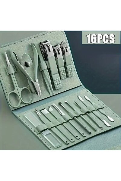 FDY مجموعة مانيكير وباديكير احترافية مكونة من 16 قطعة