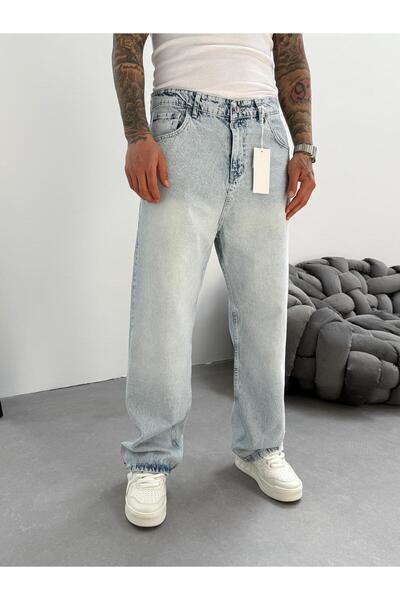 KağanKY Ice Blue Relax Baggy Jean