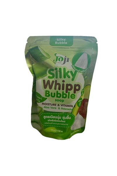 Joji silky whipp bubble soap mositure and vitamin e aloe vera and avocado
